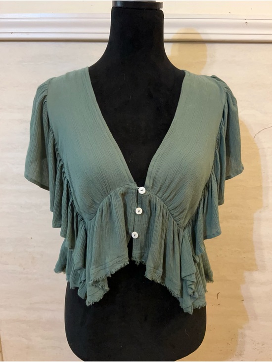 Free People Tops - Free People
"Valentina" Top Olive Green